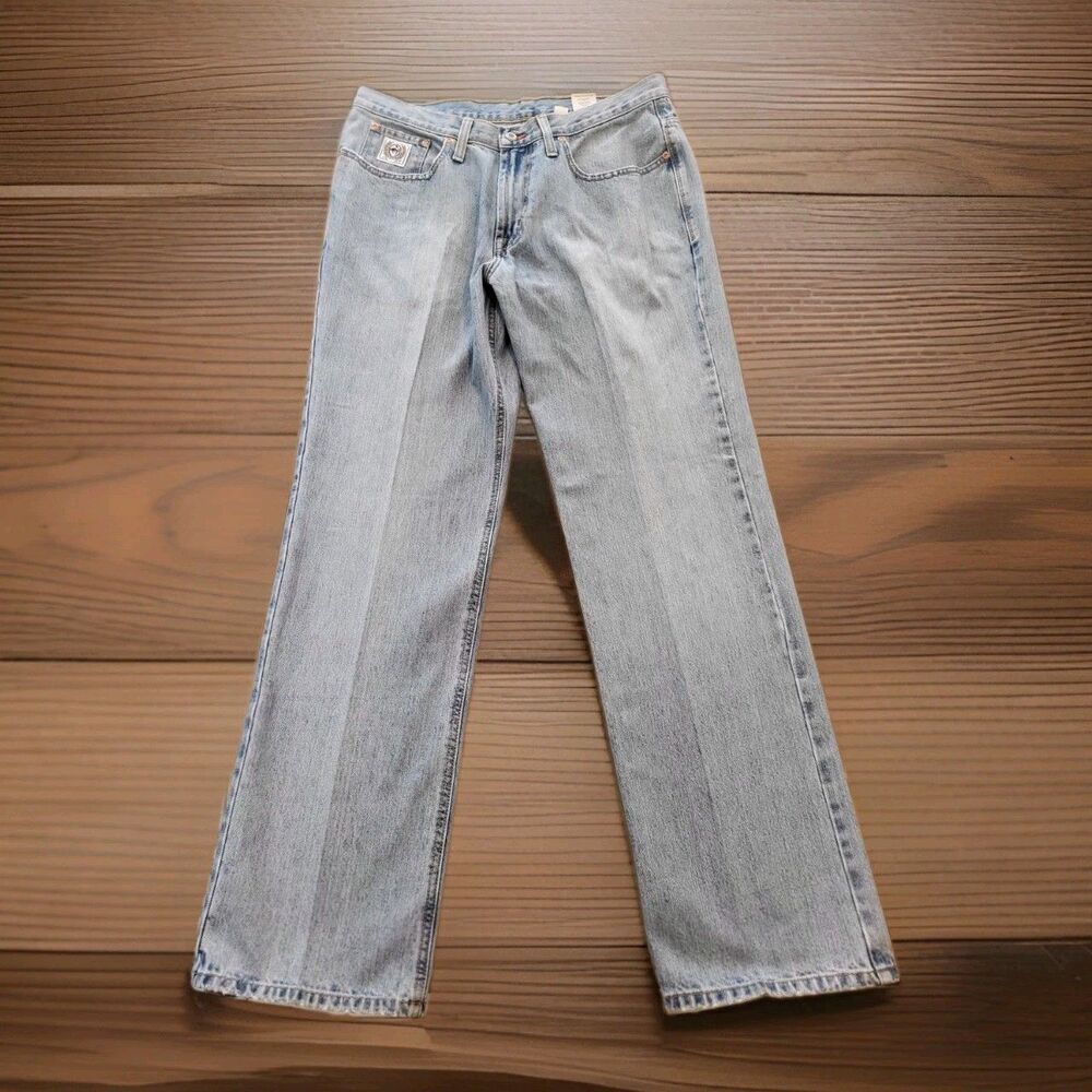 Cinch White Label Jeans Mens 33x32 Medium Wash Relaxed Fit Straight Leg Cowboy